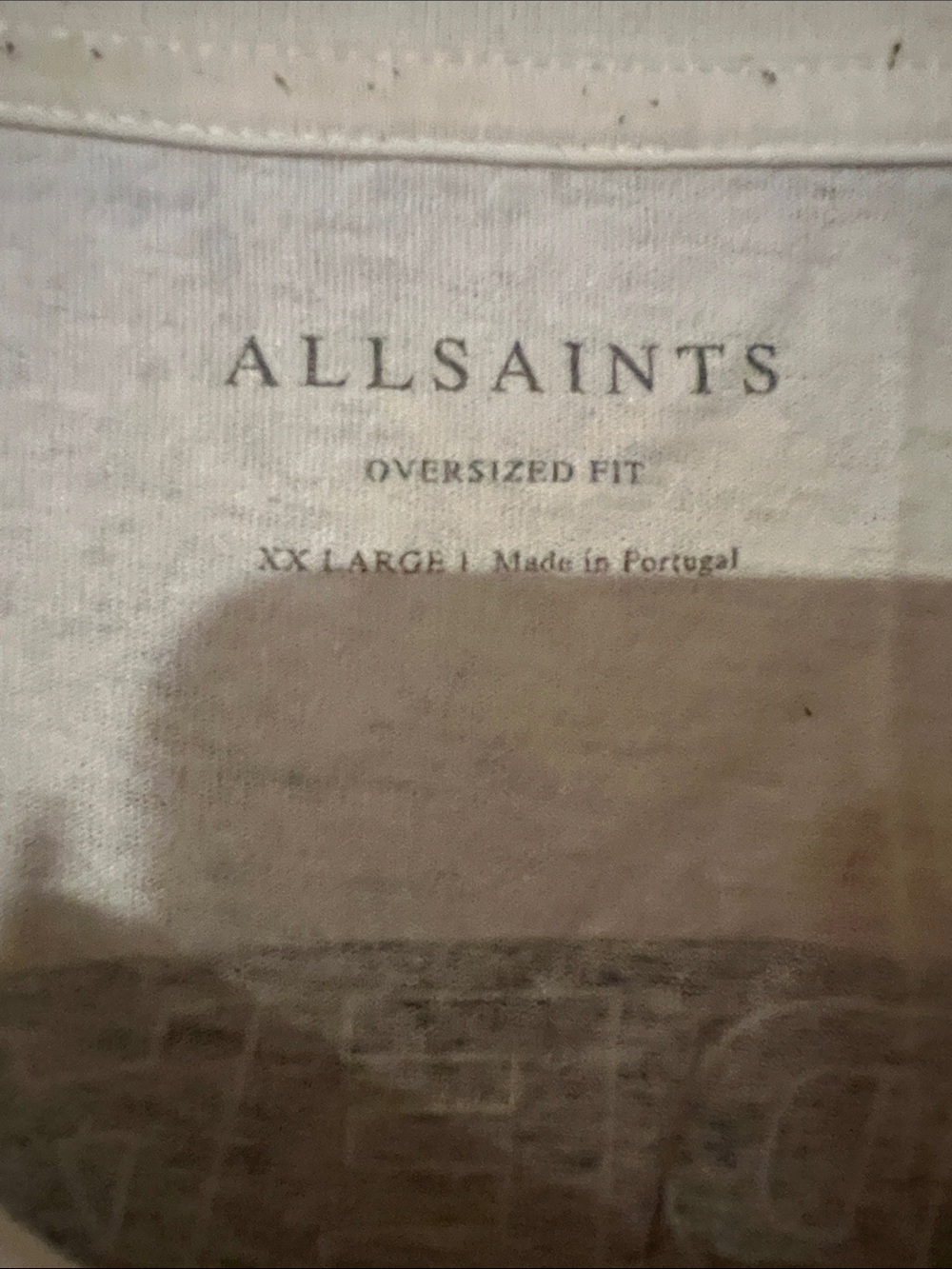 All Saints White Short-Sleeve Tee with Black Ram Graphic - Picture 2 of 3